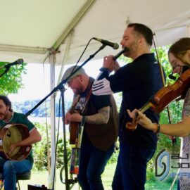 The band at the Nashville Highland Games